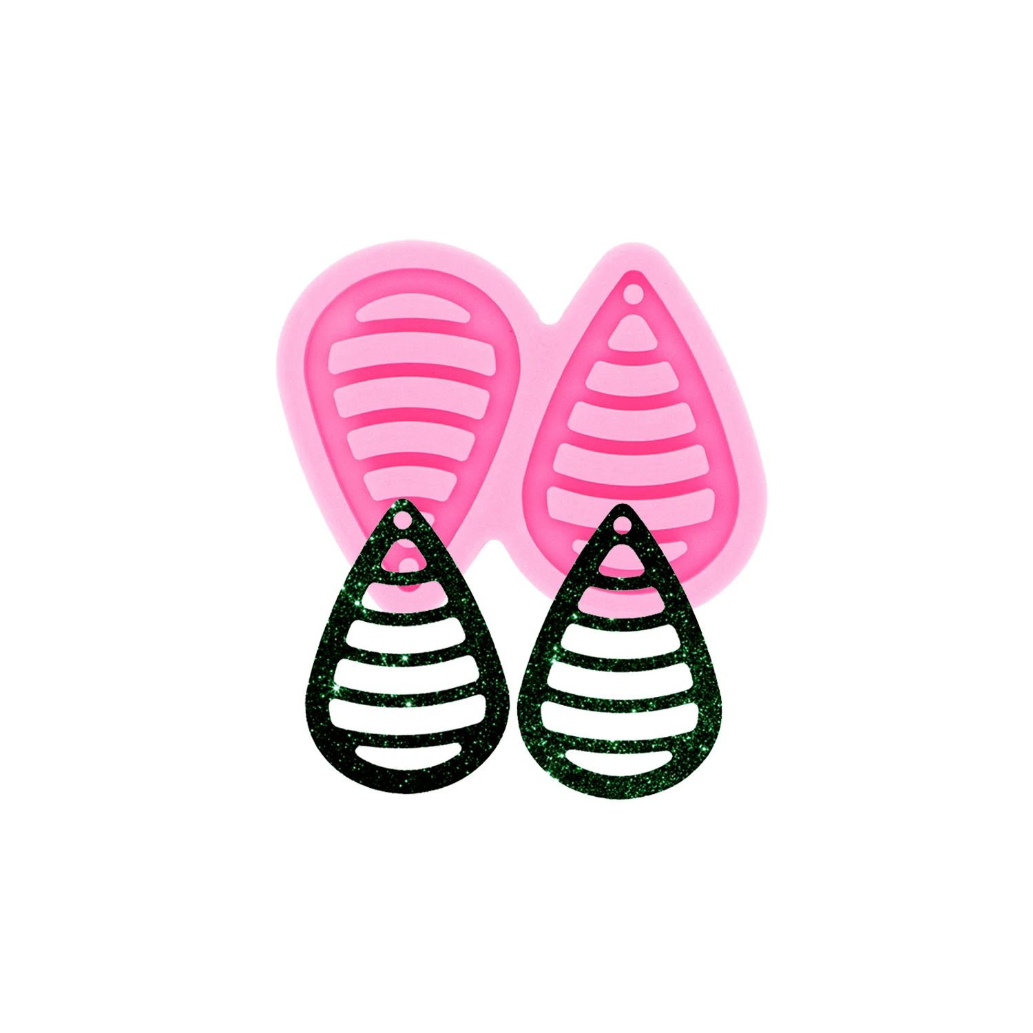 Epoxy Resin Jewelry Mouse Molds DIY  Earring Silicone Fishtail Mold Charms Pendant Mould Creative Jewelry Craft
