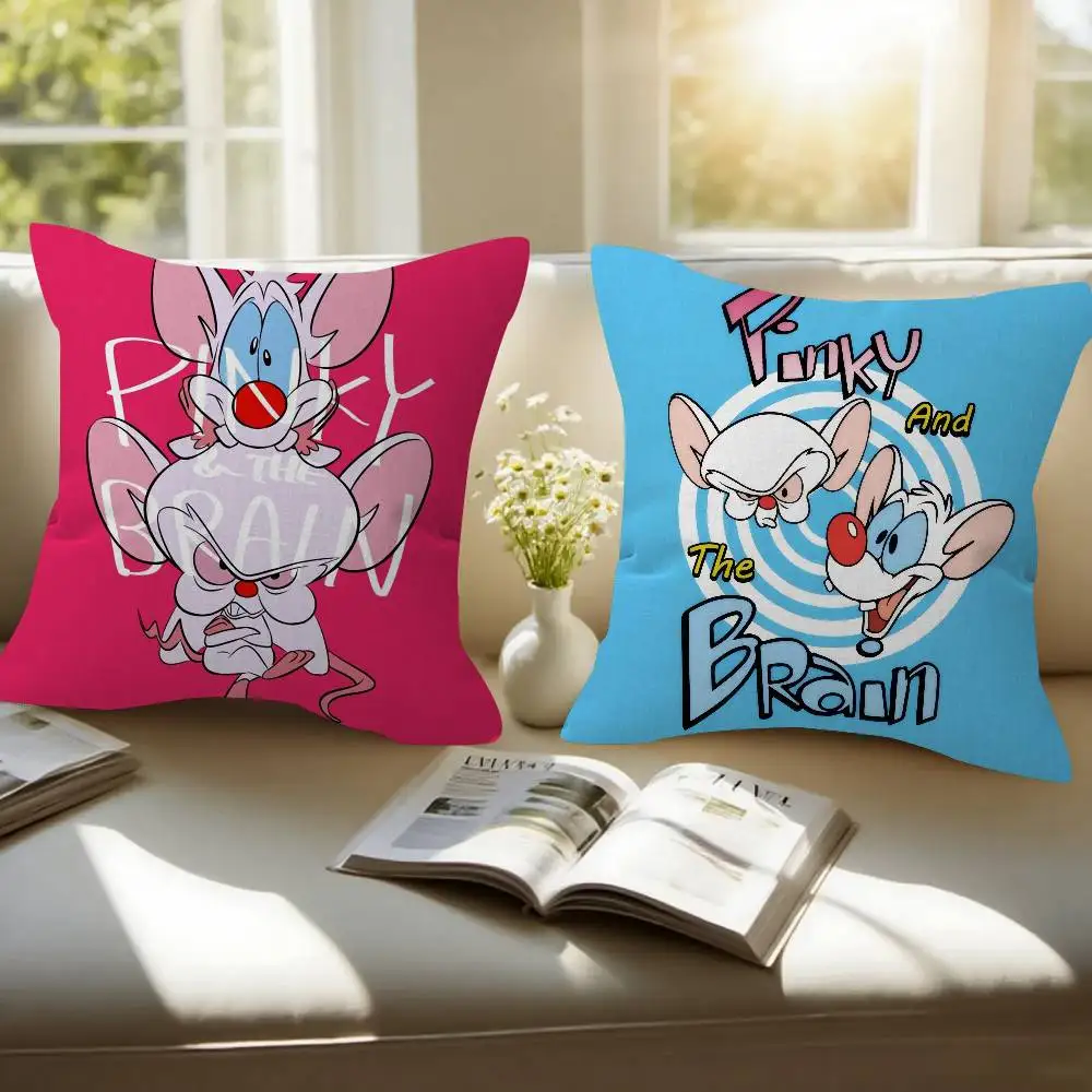 Cartoon Pinky and the Brain  Cushion Cover 30x50 Polyester Sofa Cushions Decorative Throw Pillows Home Decoration Pillowcover
