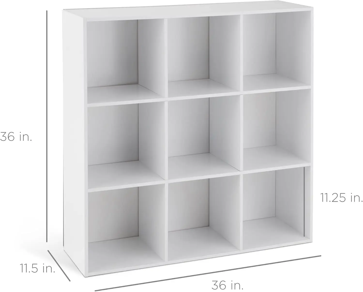 Best Choice Products 9-Cube Storage Organizer, 11in Shelf Opening,Bookcase,Display Shelf,Customizable w/ 3 Removable Back Panels