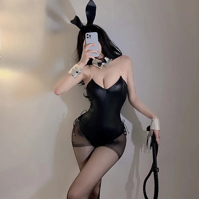 Paloli Costume Cosplay da donna Sexy 1 pezzo Bunny Girl Body Set Mai Sakurajima Plus Size Gioco di ruolo Lingerie Rave Outfit