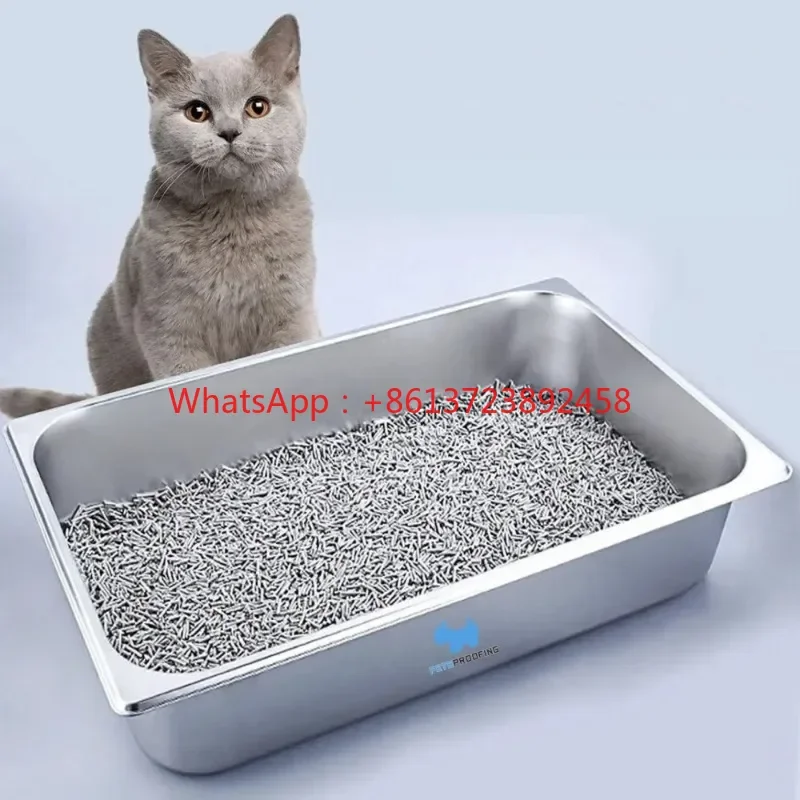 

Pet supplies OEM Reusable Extra Large Tough multifunction Stainless steel Sand Toilet Metal Cat Box Tray trays