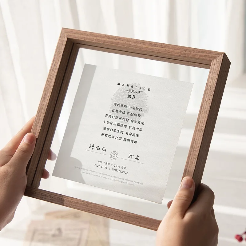 

Wood Specimen Frame With Real Glass Photo Frame,Picture Frame For For Wedding Photo Picture Frame Desktop Photo Decor