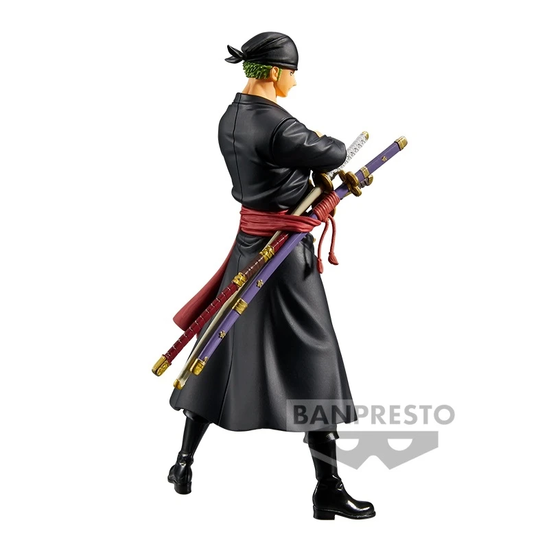 Nuevas figuras de acción Bandai genuinas de una pieza BANPRESTO 17cm DXF Wano Country Roronoa Zoro modelos coleccionables muñecas adornos Juguetes