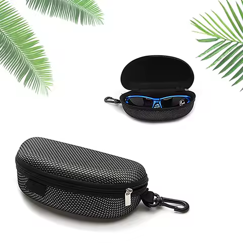 Sunglasses Case Large Size Fits Most Glasses And Sunglassese Carry Bag Hard Zipper Box Travel Pack Pouch Case New 1/3/6pcs