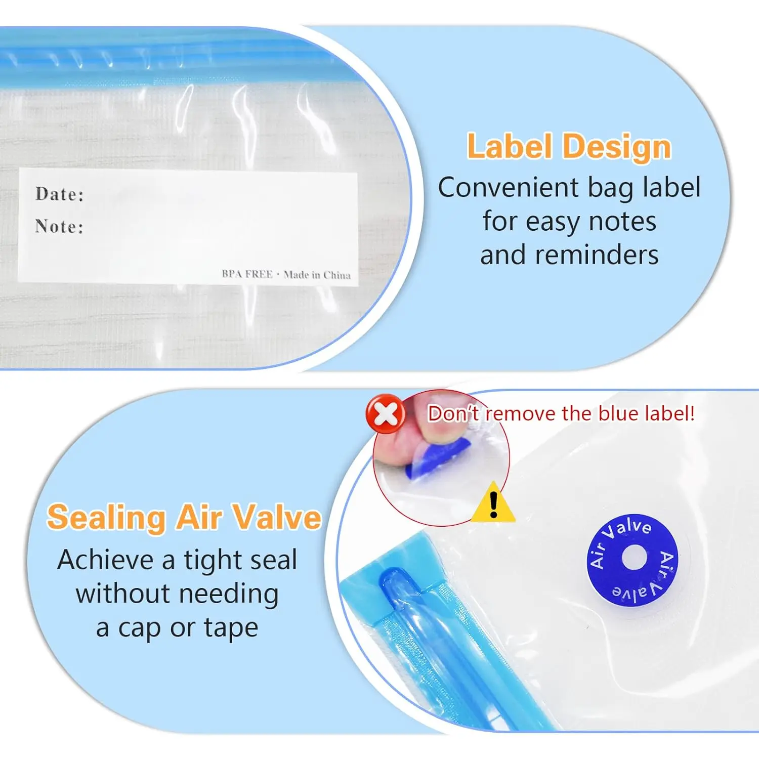 3D Printer Filament Vacuum Storage Bags Kit with Pump Desiccants Clips Moisture Proof Sealed Bag for PLA ABS PETG Filament gallery 4