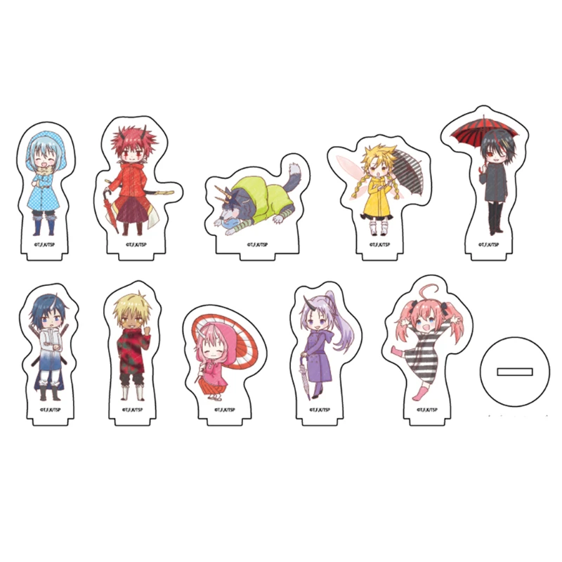 Anime Benimaru Souei Veldla Acrylic Stand Doll Game Rimuru Shuna Shion Mini Figure Model Plate Cosplay Toy Gift