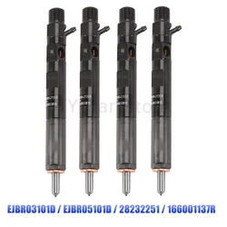 4PCS EJBR03101D 166001137R 28232251 H8200421897 New Diesel Fuel Injector Nozzle for Renault Clio Nissan Dacia 1.5 DCI K9K