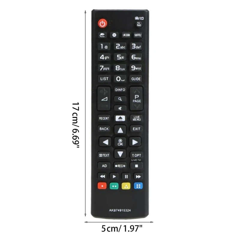 교체용 스마트 리모컨 AKB74915324 설정이 필요하지 않음 경량 리모컨 미끄럼 방지 리모컨