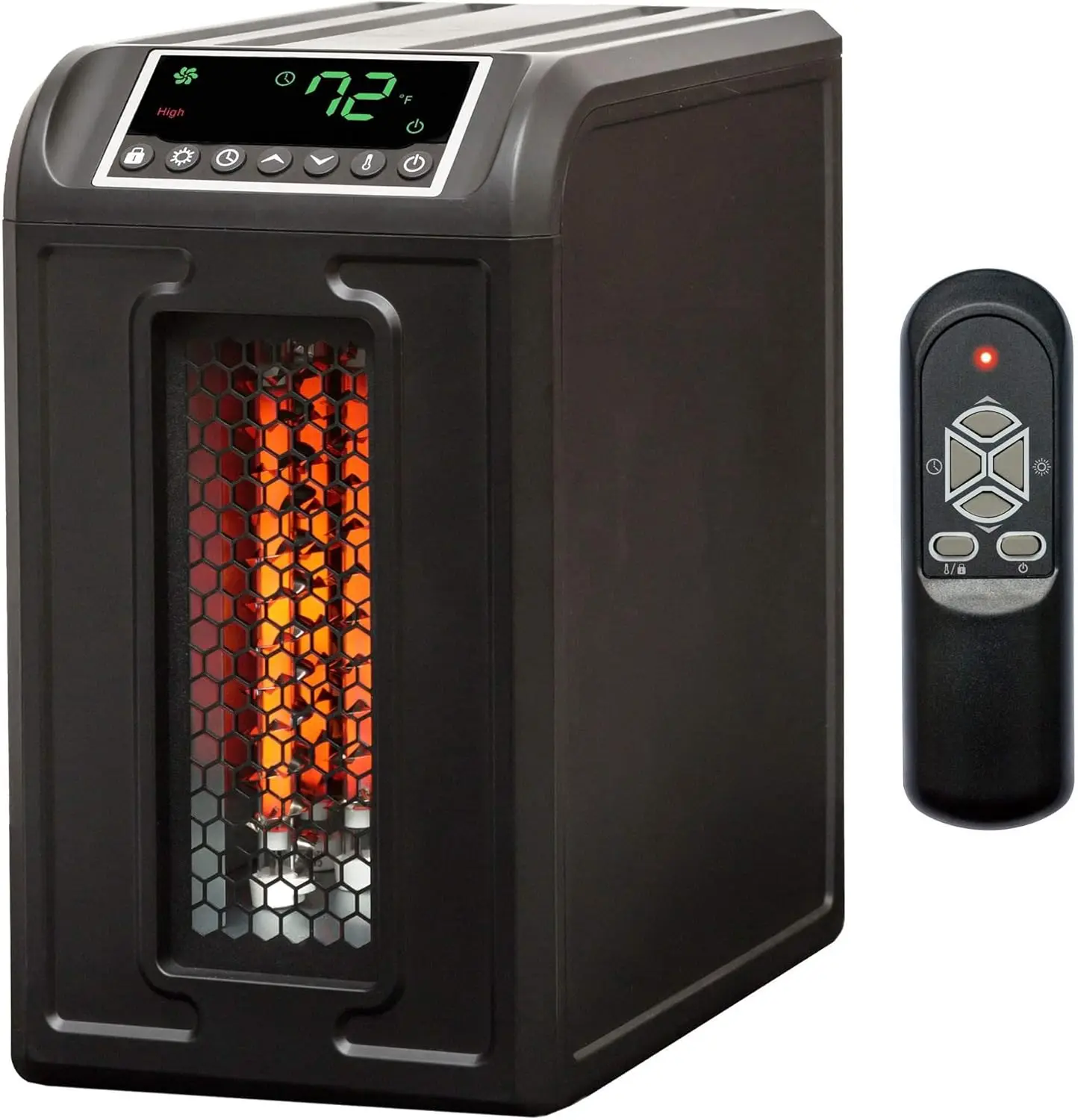 1500W Portable Electric Infrared Quartz Indoor Medium Room Space Heater with Remote Control for a Warm