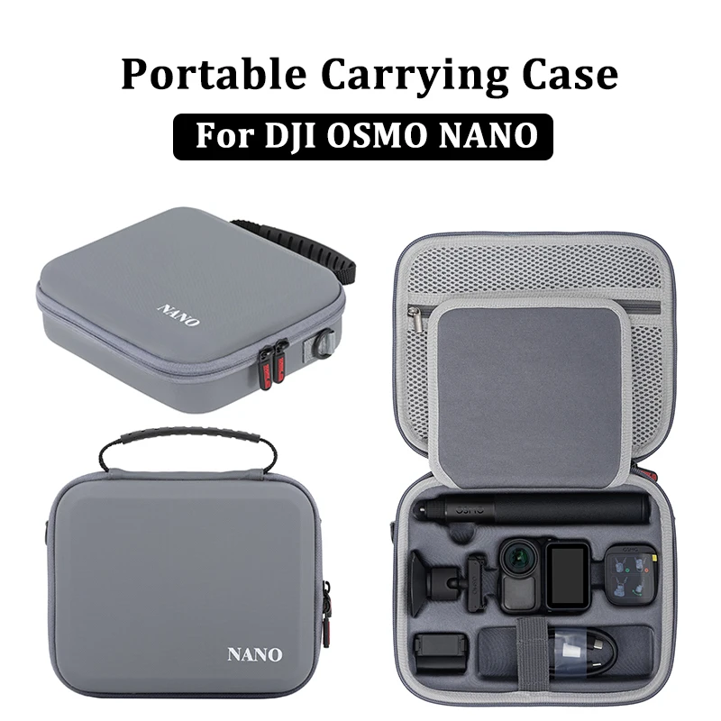 Suitable for DJI OSMO NANO Action Camera Accessories Storage Bag Multi-Functional Protective Bag Travel Carrying Case