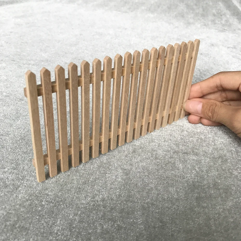 Main courante Miniature en bois pour maison de poupée, Mini clôture de jardin, jouet pour maison de poupée, accessoires de décoration ob11 bjd, 1/12