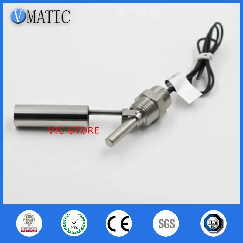 Free Shipping Stainless Steel Sensor VCL12 90 Degrees Side Mounted Float Valve Level Switch