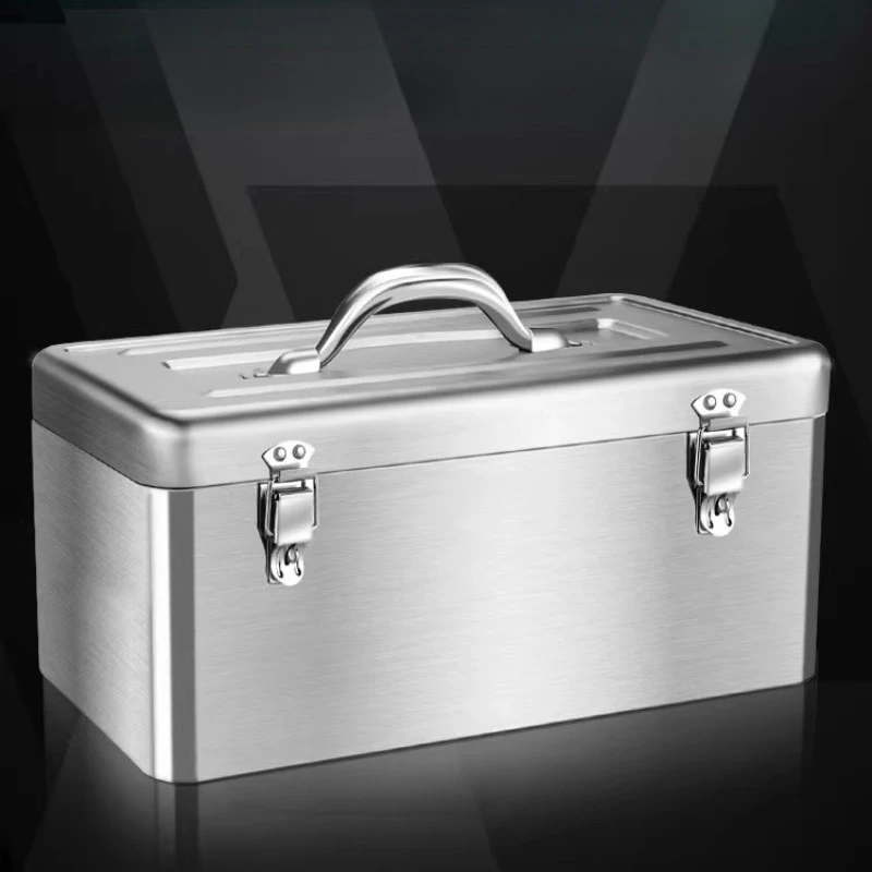 

Ящик для инструментов из нержавеющей стали, промышленный ящик для хранения, многофункциональный автомобиль для дома