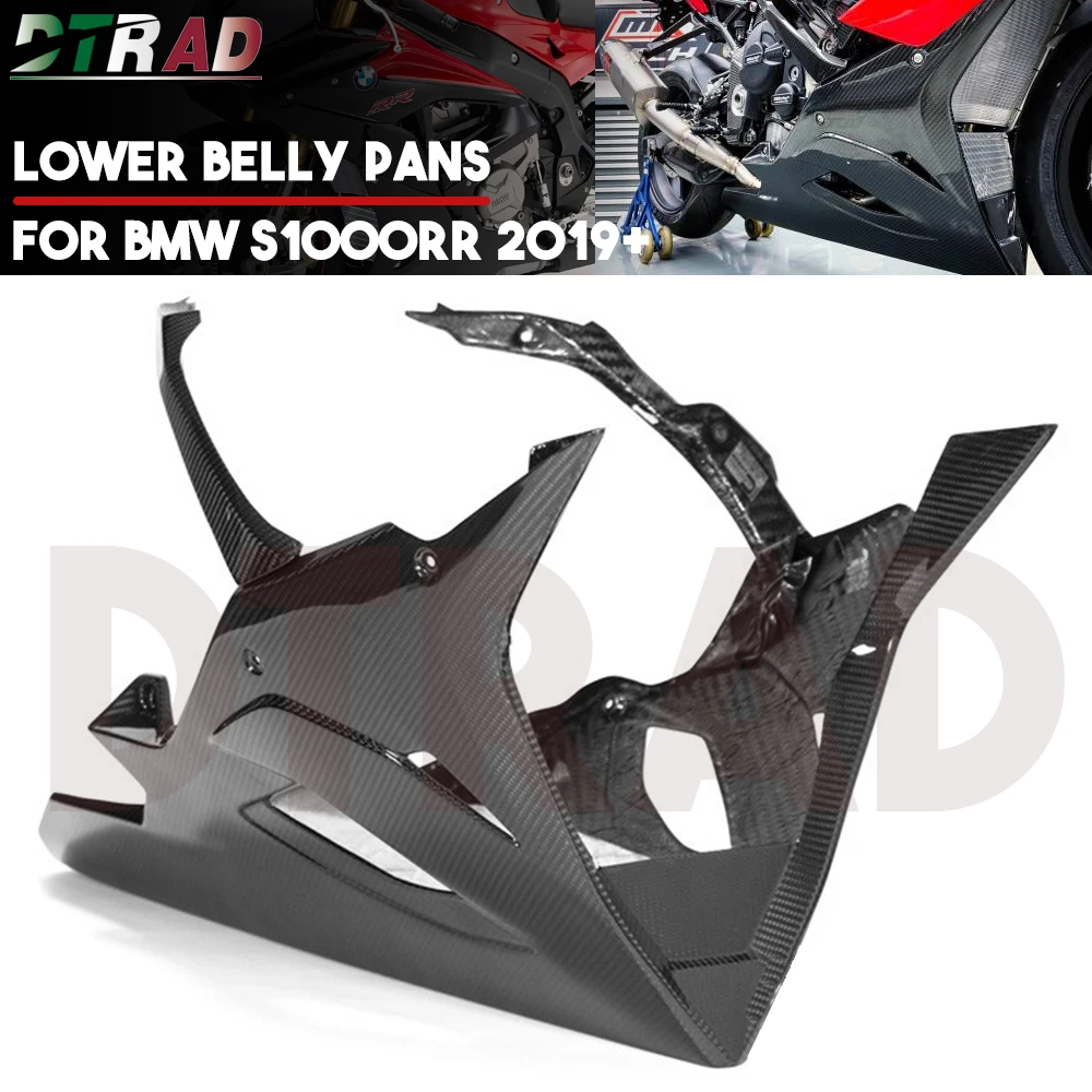 100% Carbon Fiber For BMW S1000RR 2019-2023 Lower Belly Pans Body Protector Fairing Kit Motorcycle Accessories S1000 RR 2022 NEW