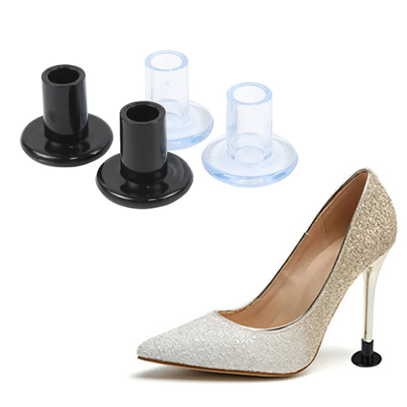 Silenciador de tacón para mujer, Protector de tacones de aguja para boda, cubiertas usables antideslizantes, tapones protectores redondos, accesorio a prueba de golpes