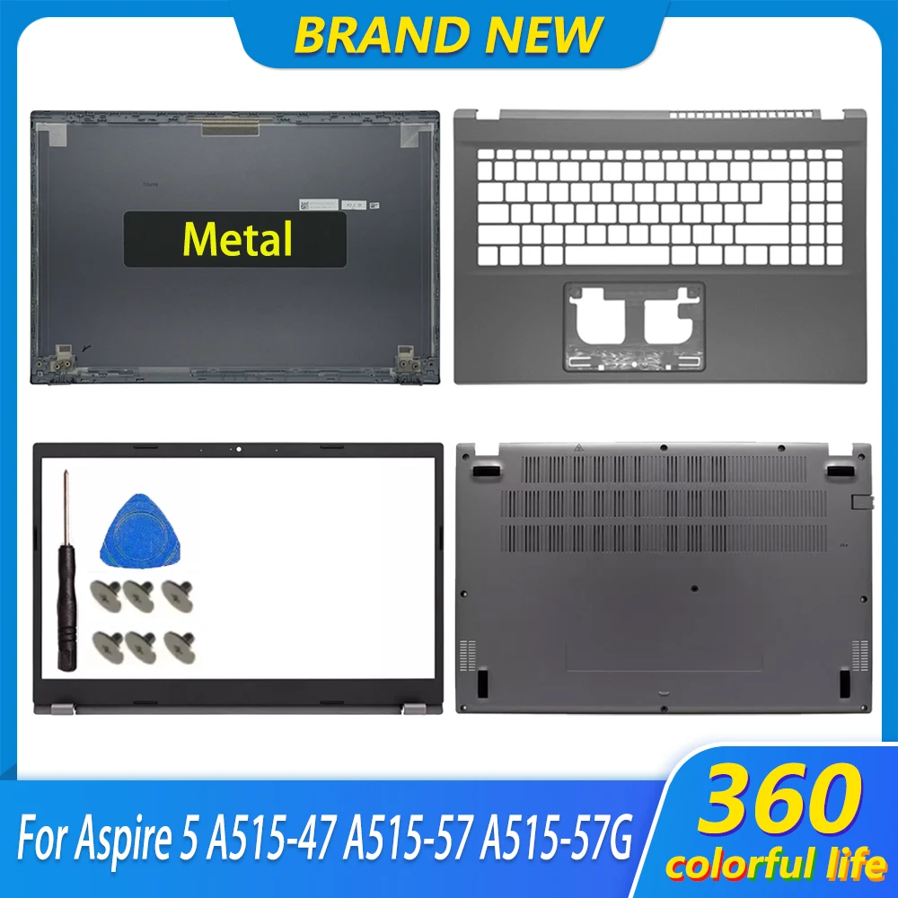 Laptop Case For Aspire 5 A515-47 A515-57 A515-57G EX215-55 N22C6A LCD Screen Back Cover Front Bezel Palmrest Lower Bottom Case