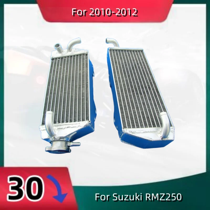 

NEW left+right full Aluminum Radiator For 2010-2012 Suzuki RMZ250 RMZ 250 Cooler Cooling Coolant 2010 2011 2012