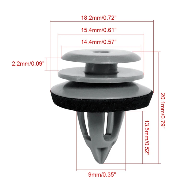 50PCS Panel Card Plastic Trim Clip Trim Fastener Front Rear Door Clips For BMW E36 E46 E90 E91 E88 F45 X1 E84 X3 F26 51418224781