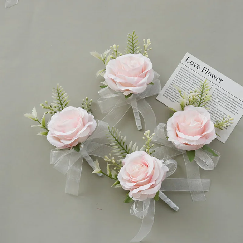 Fleur de Poignet de Style Mori Rose, Fournitures de Mariage, 2425