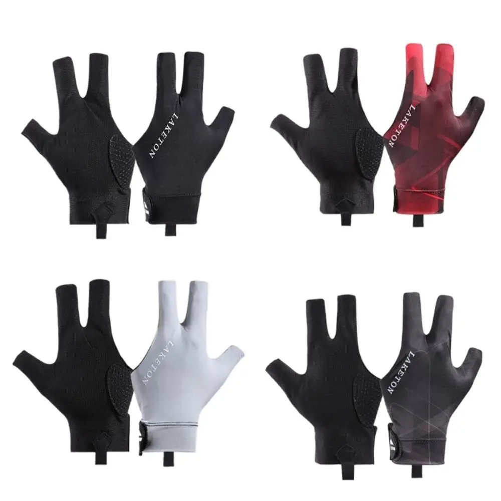 High Quality Half Finger Billiards Gloves Breathability Light Snooker Gloves Antiskid Thin Billiards Accessories