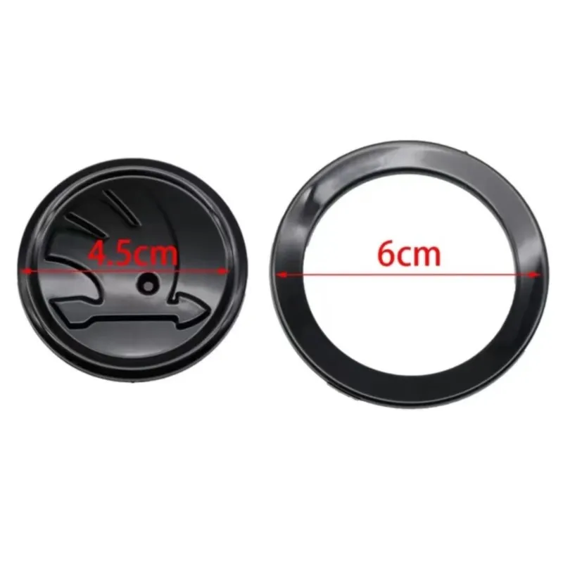 Car Steering Wheel Badge Emblem Sticker Auto Interior Accessories For Skoda Octavia Rapid Kodiaq Karoq Fabia Kamiq Superb