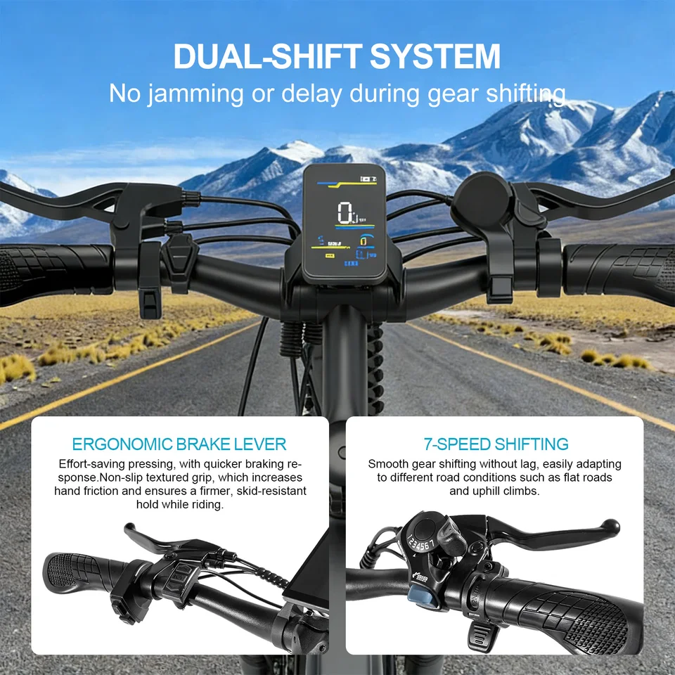 Toofly Electric Bicycle for Adult 26" Mountain ebike with 48V 13Ah Removable Battery 500W Motor image 6