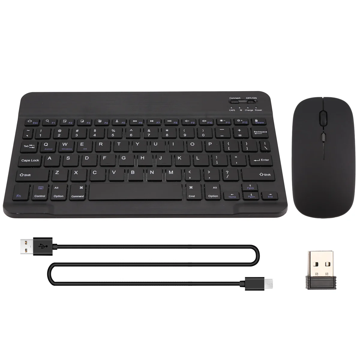 POP-l超薄型サイレントワイヤレスBluetoothキーボードとマウスセット、タブレットノートブックBluetoothキーボードに最適