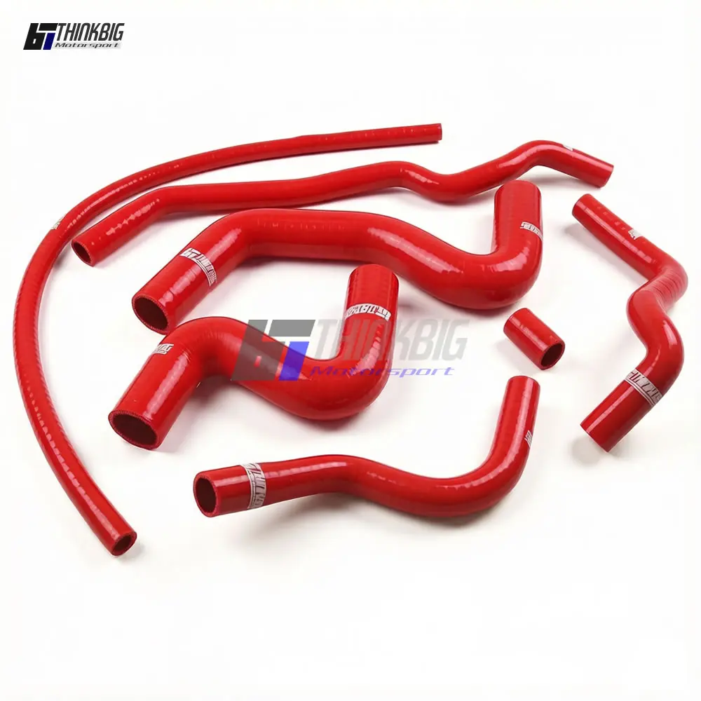 Silicone Radiator Hose Kit For 1998-2010 Peugeot 206 1.6L N6A 16V MANUAL (7Pieces)