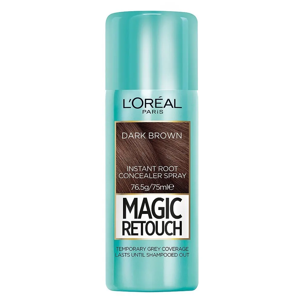 Loreal Paris magic touch up мгновенное покрытие корней белый консилер спрей временное серое покрытие блонд коричневый черный 75 мл