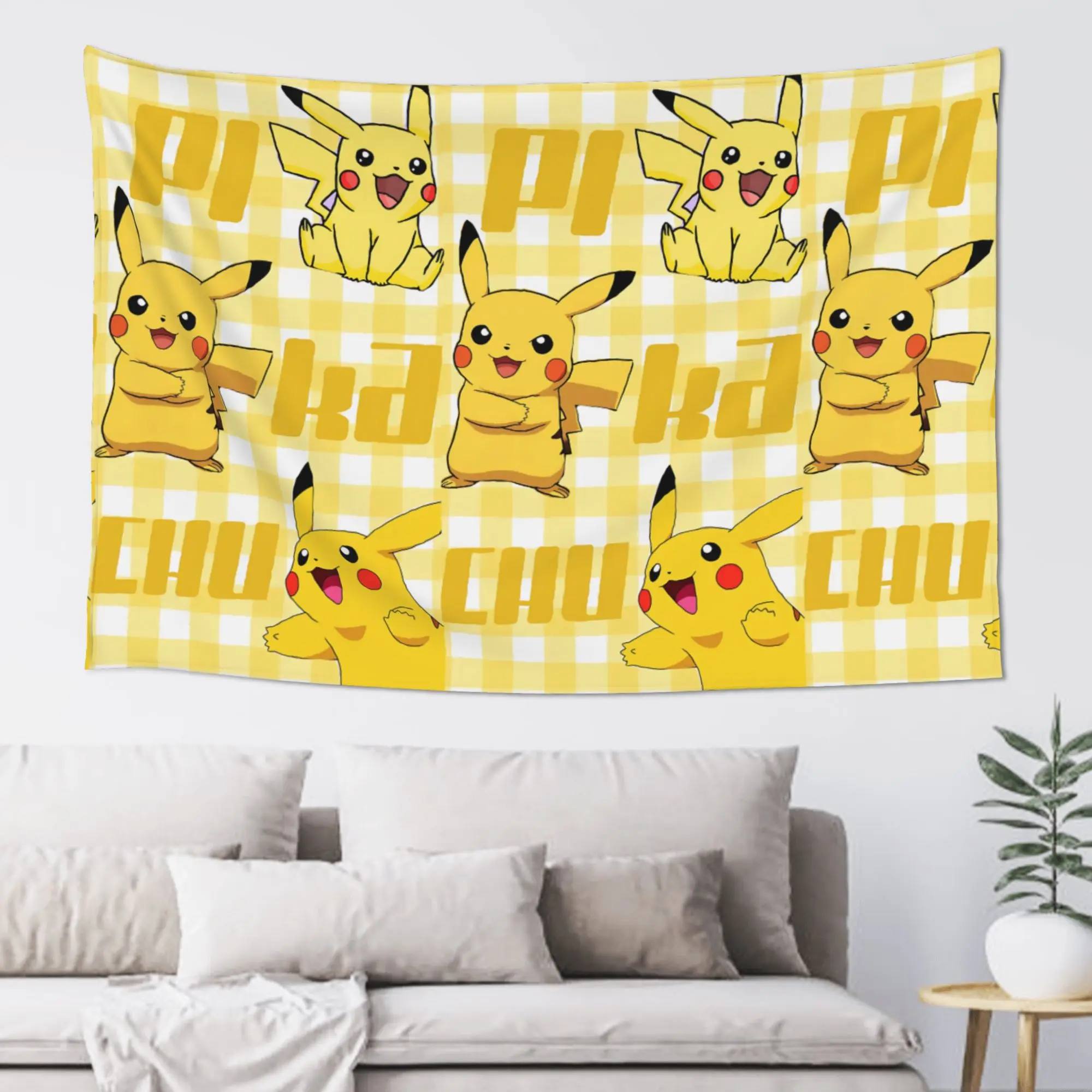 Pokemons Anime Theme Cutecore Tapestry Room decoration Pikachu Home Decoration Tapestry Decor Accessories Cute Room Decor