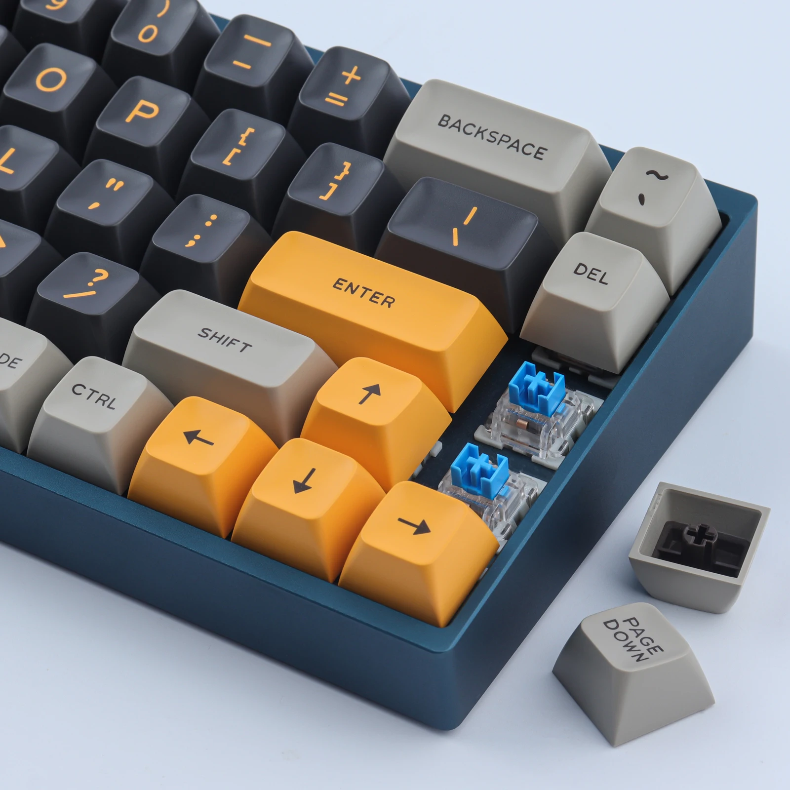 172 Phím Đôi Bắn Vàng Màn Hình Keycap ABS SA Hồ Sơ 6.25U 7U Phím Cách Iso Vào Chìa Khóa Cho DIY Bàn Phím Cơ GMMK Pro