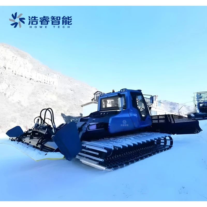 Factory Hot Sales Full Electric Tracked Vehicle Best Service Snow Cleaning Machine Blower Groomer  Compressed Snow Groomer