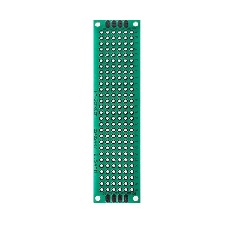 5PCS 2*8CM d Single Side PCB Board Prototype Board Green DIY Universal Circuit Boards Electronic Kit