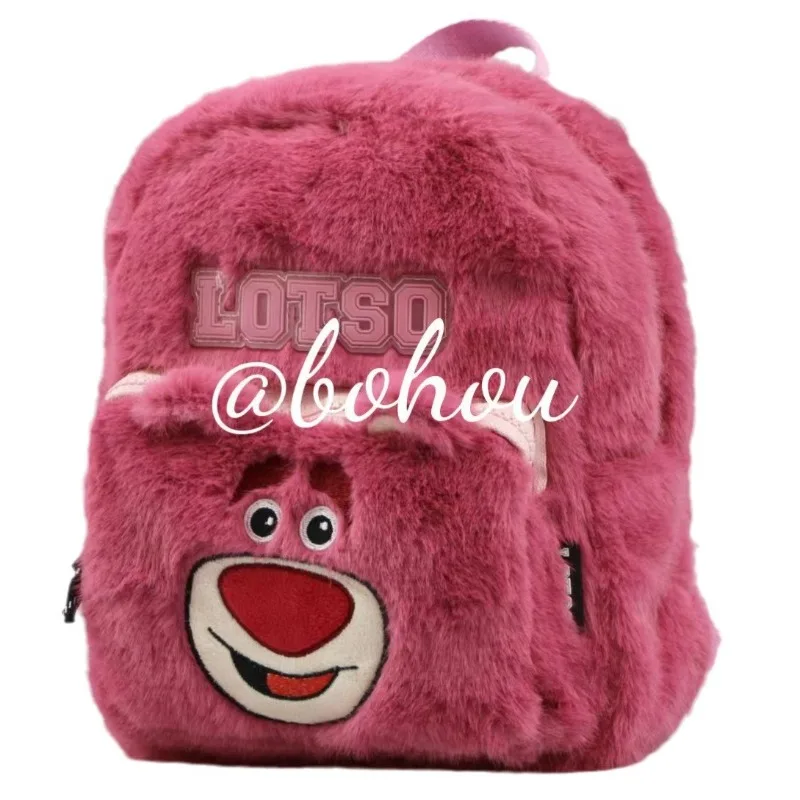 

Disney The New Winter New Cartoon Backpack Cute Lotso Backpack Cartoon Bear Student’s Backpacks for 5-8 Years Old Bagt