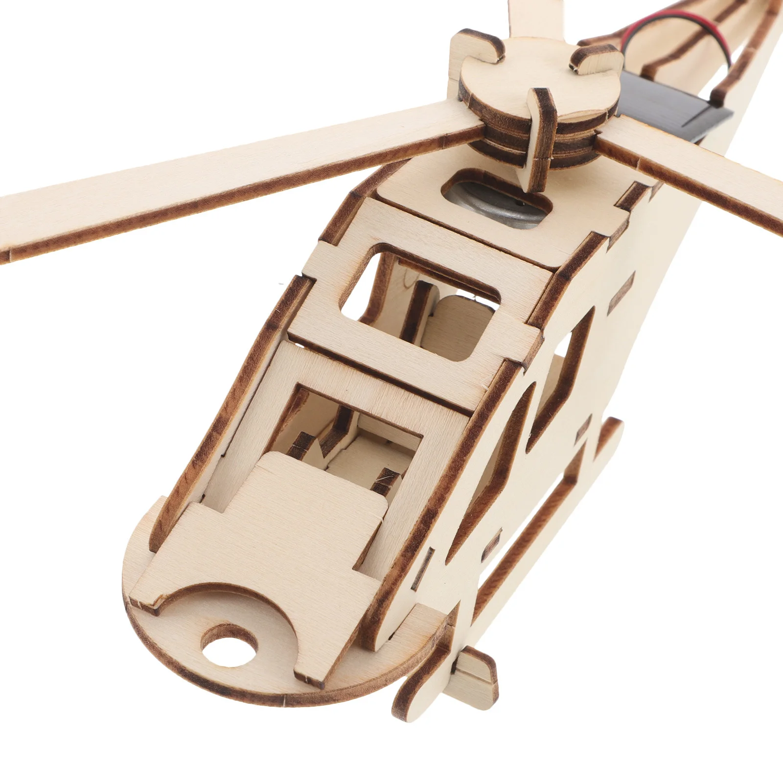 Kit d'hélicoptère en bois à énergie solaire, 1 ensemble, expérience d'éducation scientifique, ingénierie de tige, projet de Construction à monter soi-même