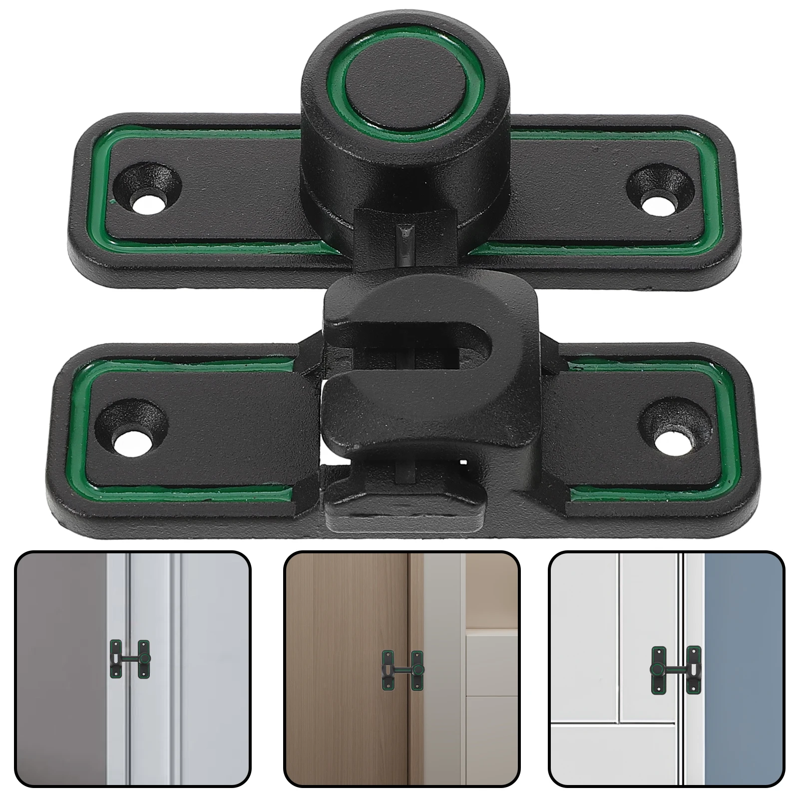 

Heavy Duty Zinc Alloy Door Latch Security Lock For Bedroom Bathroom Sliding Doors No Drill Installation Rust Resistant Durable