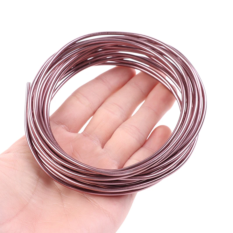 New 1pcs Black/Pink  Bonsai Wires Anodized Aluminum Bonsai Training Wire Total 16.5 Feet (Brown)