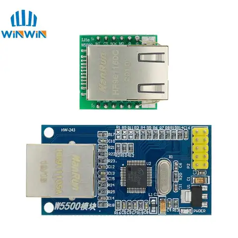 USR-ES1 W5500 Ethernet network module hardware SPI to LAN/ Ethernet  TCP / IP 51 / STM32 microcontroller program over W5100