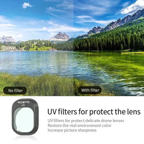 Imagen 2 del producto Filtros de lentes RCSTQ para DJI Mini 4 Pro UV CPL ND8/ND16/ND32 ND64 densidad neutra/ND PL juego de filtros Drone accesorio de fotografía
