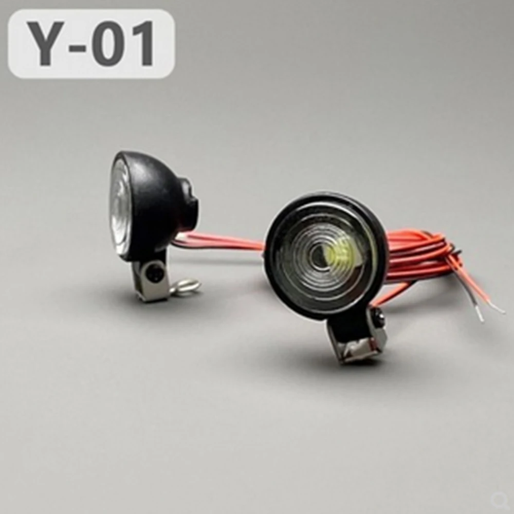 Kit de lámpara de foco blanco para Tractor y camión teledirigido, luz LED para modelo de coche teledirigido 1/10, 1/14