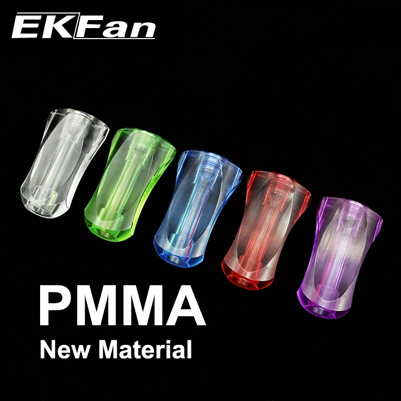 EKFan 1 Stück Ultraleichter MINI Angelrollenknopf aus Acryl für A/S/D mit 7*4*2,5mm Lager, DIY-Teile für Spinn- und Baitcasting-Angelrollen – Detail 6