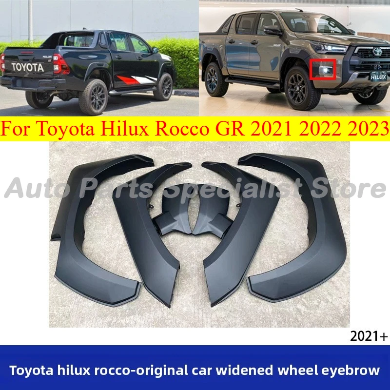 

High Quality Fender Flares Front Rear for Toyota Hilux Rocco GR 2021 2022 2023Car Pickup Truck Mud Flaps Mudflaps Splash Guards
