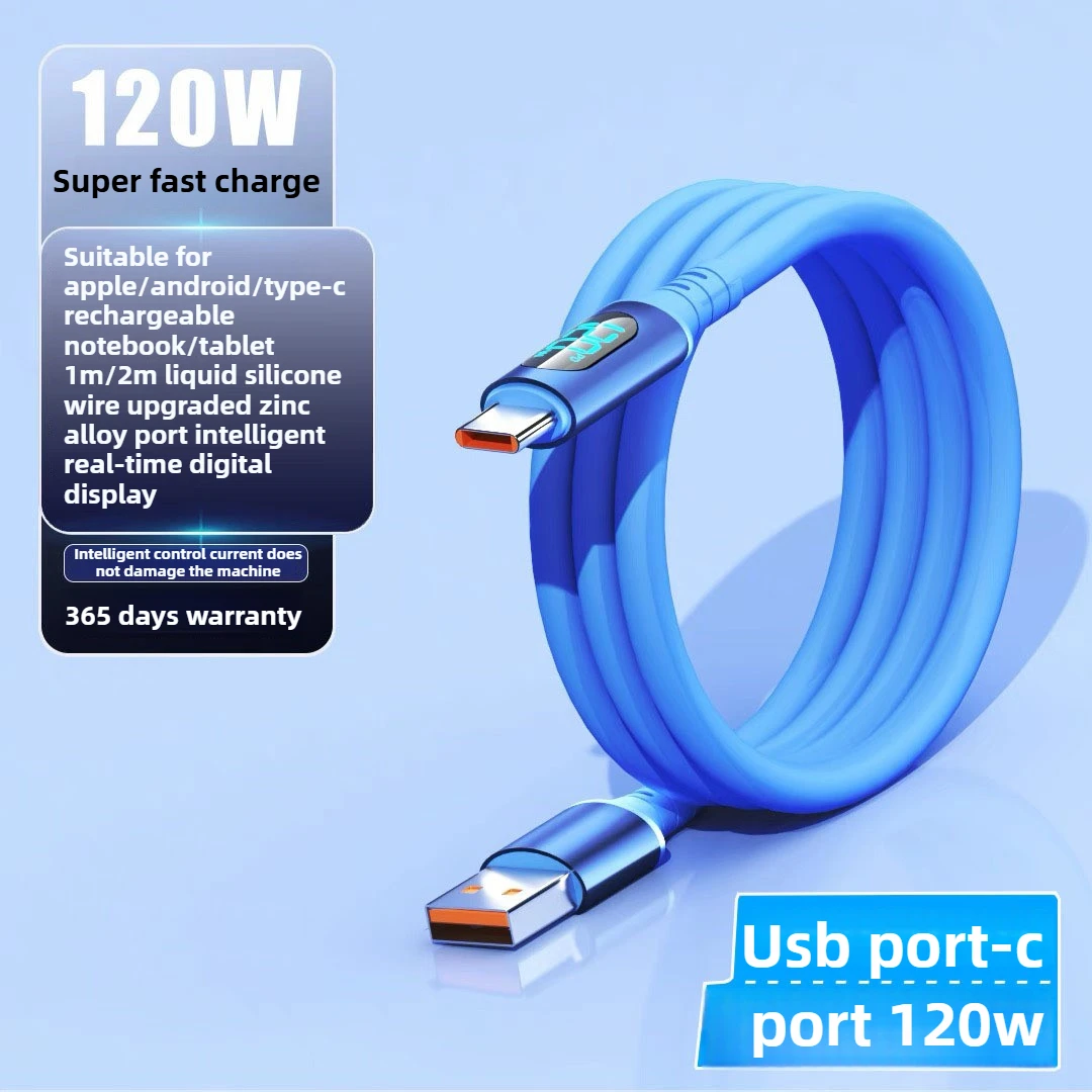 MAOYYE 6A 120W USB C To Type C Cable For Samsung S24 iPhone 15 16 Pro Max Macbook Xiaomi 15 POCO PD Fast Charging Charger cable image 5