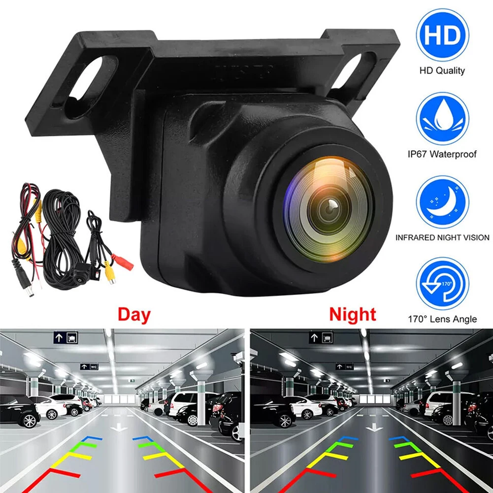 1080P Car Rear View Camera 170° Wide Angle Adjustable Anti-Interference Night Vision Waterproof Auto Parking Backup Camera New