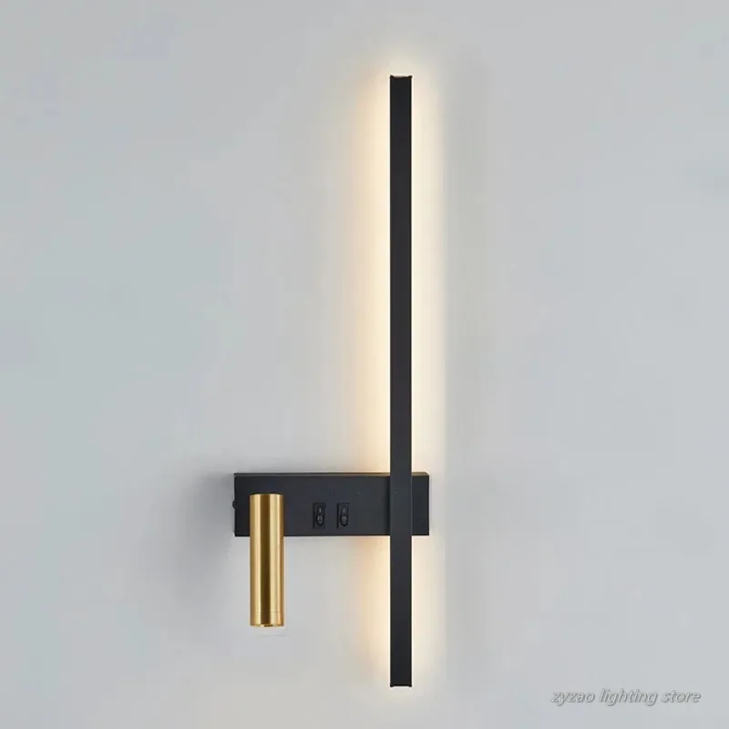 

Wall Lamp Nordic Modern Minimalist Living Room Sofa Background Wall Decorative Wall Light Luxury Bedroom Bedside Lamp