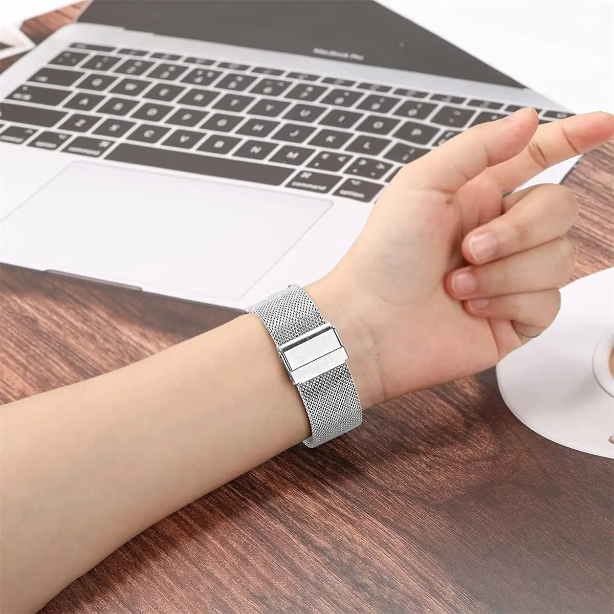 14/16/18/20/22mm Universal Milanese Watchband Quick Release Watch Band Mesh Stainless Steel Strap Wrist Belt Bracelet Silver image 3