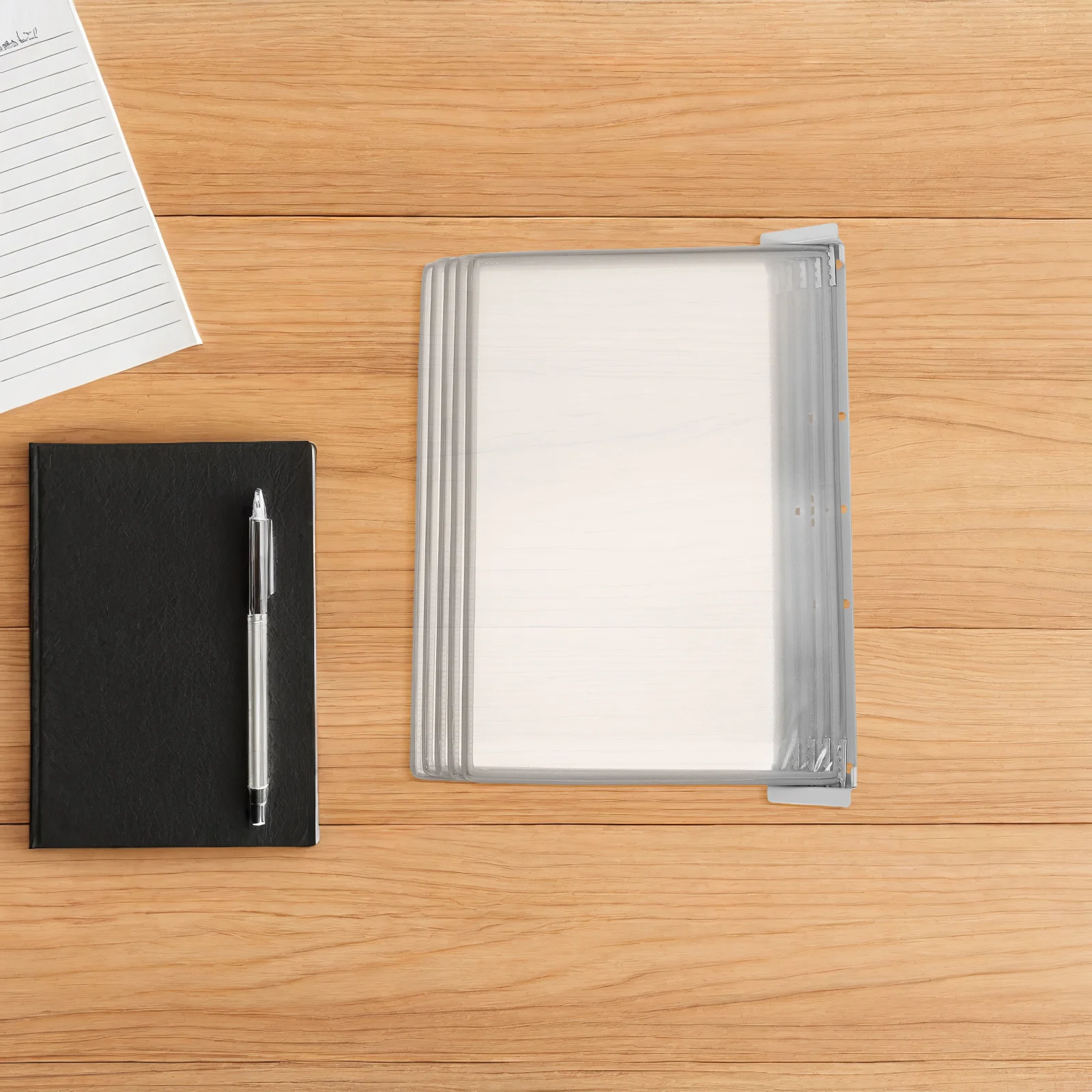 Wall Organizer A4 Wall-Mounted Document Holder Space Saving Iron Pvc Modern Design For Office Classroom Wall File Rack