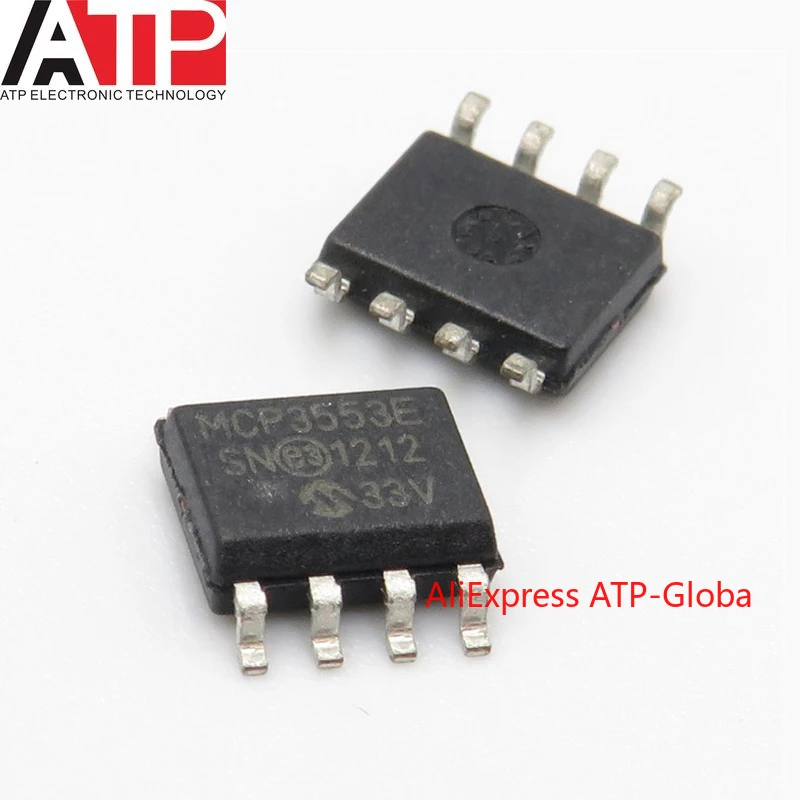 ATP store 1-10 PCS MCP3553-E/SN Analog-to-digital Converter Chip SMD SOP8 2.7V~5.5V MCP3553 New Original In Stock