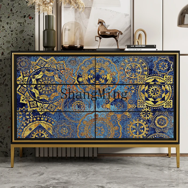 

DHY high-luxury solid wood chest cabinet, dining side cabinet, living room partition decorative locker