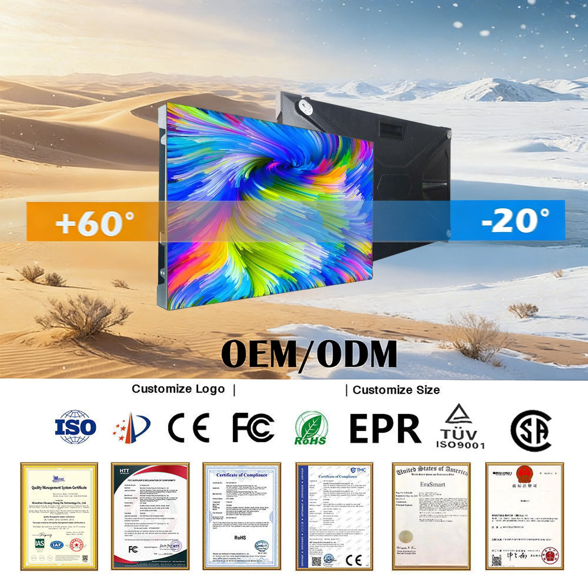 Écran mural vidéo LED couleur pleine résolution P1.25/P1.538 pour intérieur, entretien frontal